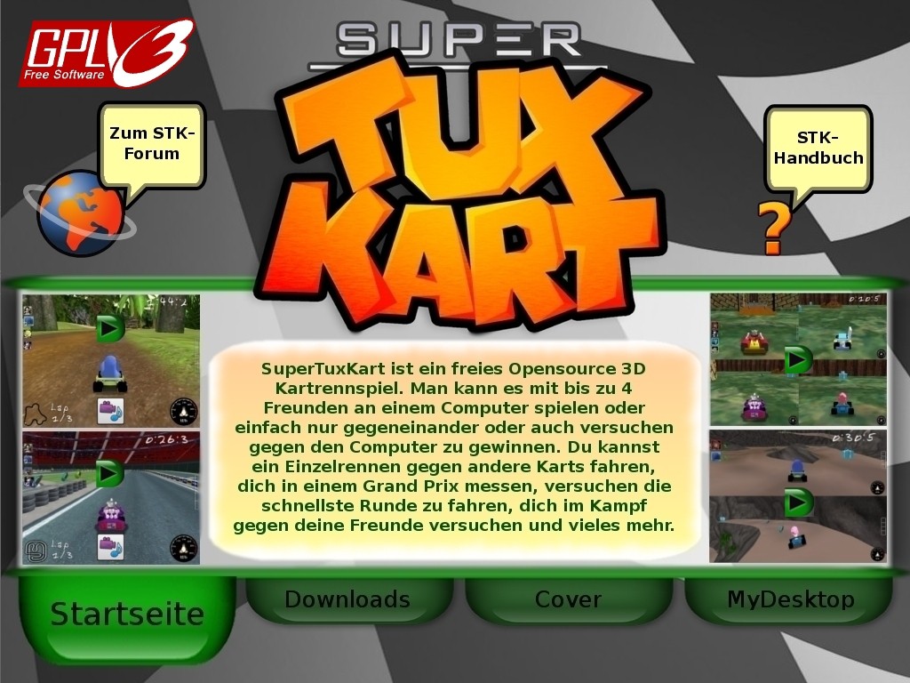 SuperTuxKart Startseite